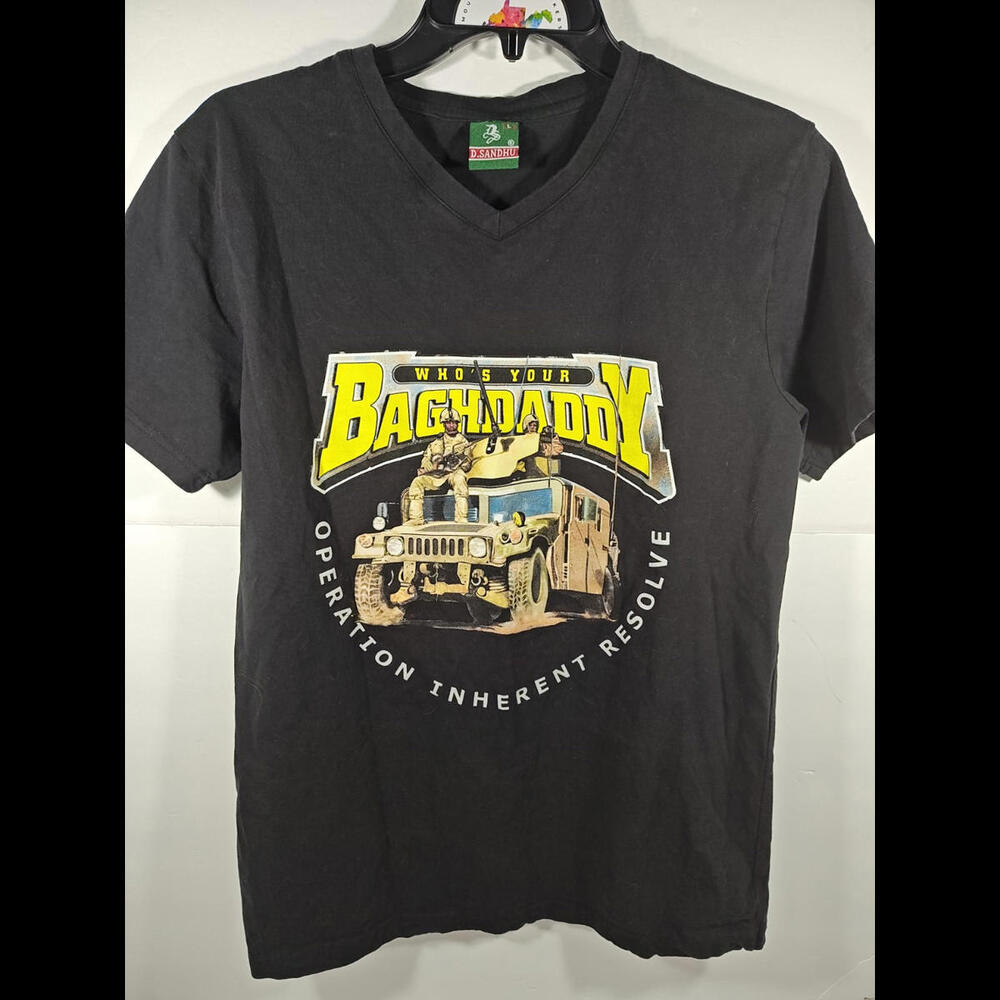 Operation Inherent Resolve Large Military Tee Shirt Whos Your Baghdaddy Soldier